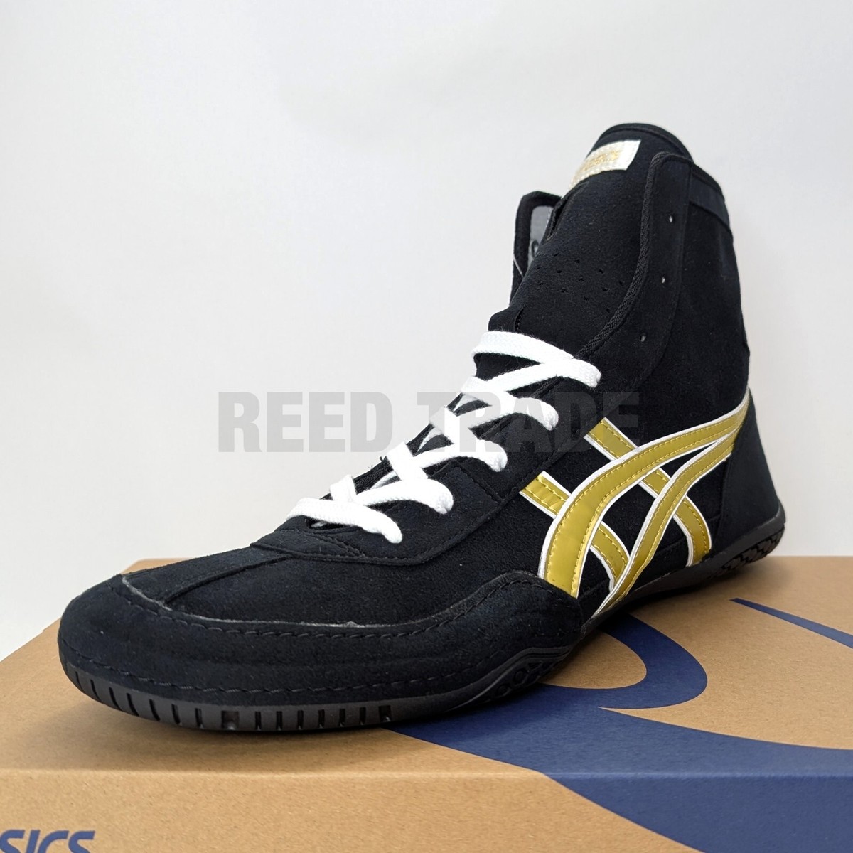 ASICS Wrestling Shoes 1083A001 EX-EO Black/Gold(White) TWR900 Succ
