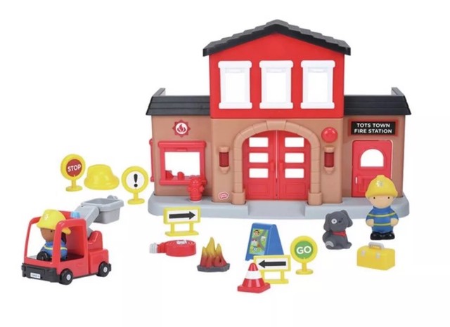 fire and police station playset