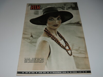 Film 36/1959 Polish magazine Elsa Martinelli, Marina Vlady, Marie Laforet 