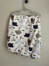 Lambs  Ivy Montana Collection Changing Pad Cover Baby Bears So Soft Navy Gray