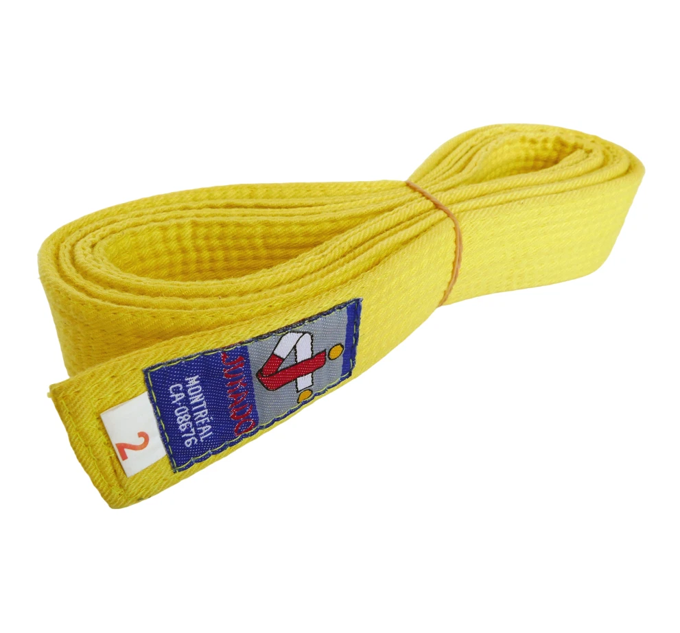 Ceinture Judo Jaune 280cm - Ceinture Arts Martiaux En Coton Pour Karaté, Judo Et Entraînements