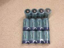 Lot of 12 Tenergy Nimh C Size 5000mAh high capacity Rechargeable battery 10200