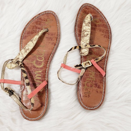 animal print thong sandals