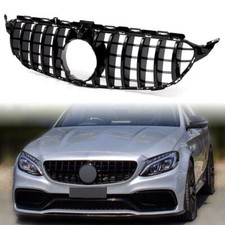 Kühlergrill Grill passt für Mercedes C-Klasse W205 15-18 Panamerica GT + Kamera Kühlergrill Grill passt für Mercedes C-Klasse W205 15-18 Panamerica GT + Kamera