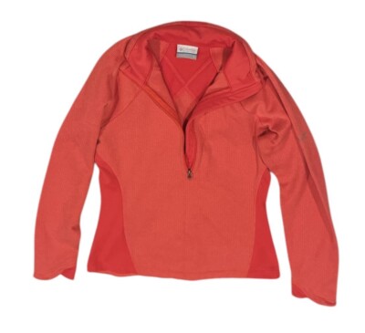Women s Columbia Coral Quarter Zip Lightweight Fleece Top: Size Small