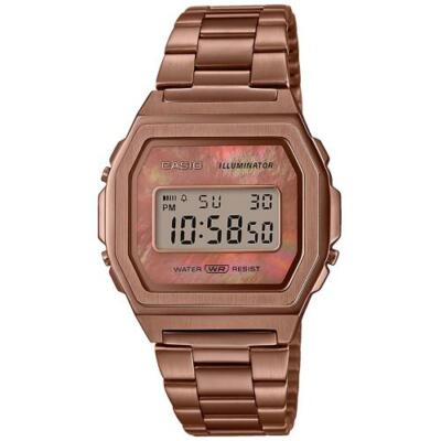 CASIO VINTAGE A1000RG-5 IC0NIC PEARL ROSE GOLD DIGITAL STAINLESS STEEL BRAND NEW | eBay