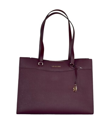 Crossbody Bag Michael Kors Laptop Handbag Purple Kenly Large Logo