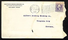 Southern Indiana Brewing New Albany, INB 1919 Pre-Pro Postal Cover Gilbert