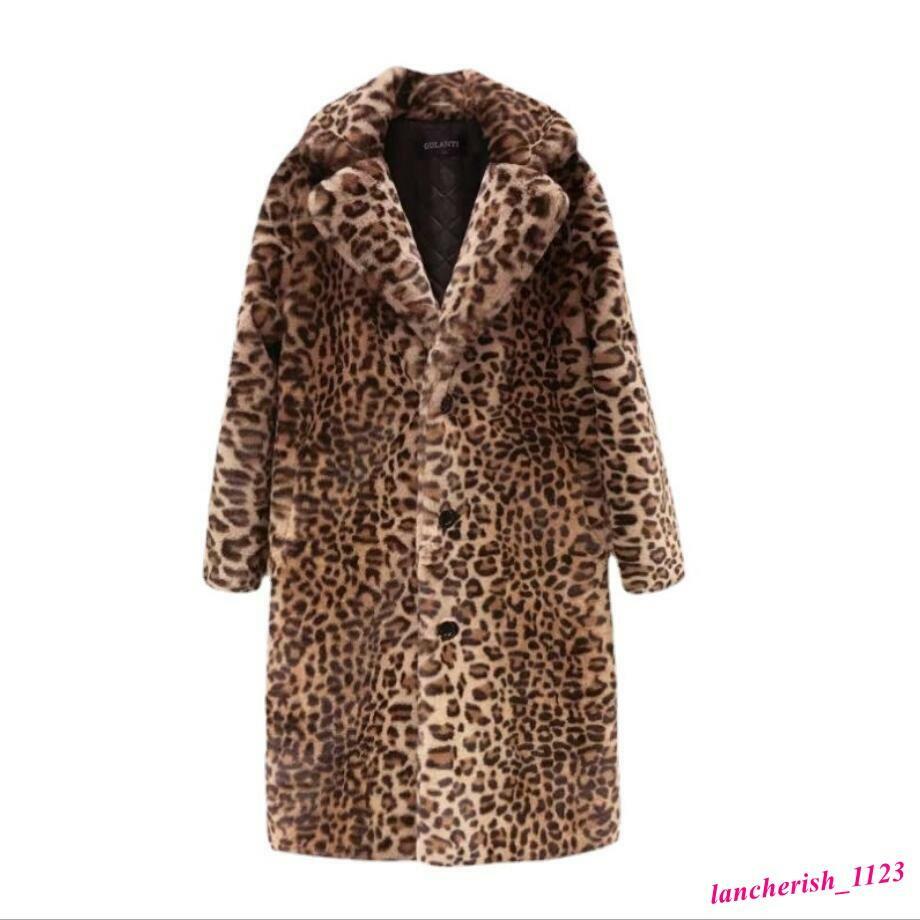 ジャケット・アウター Wild party 00s fur long coat leopard Vintage
