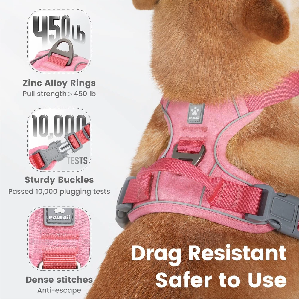 Dog Harness for Small Dogs No Pull, No Pull Dog Harness with Pet ID Tag, No Chok