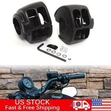 Black Hand Control Switch Housing Cover For Harley Touring Road King FLHR 96–13