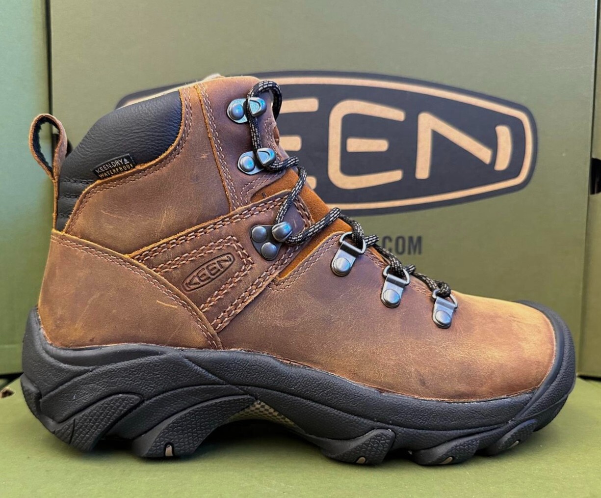 Stivali da trekking Keen donna Pirenei sciroppo pelle impermeabili nuovi con scatola