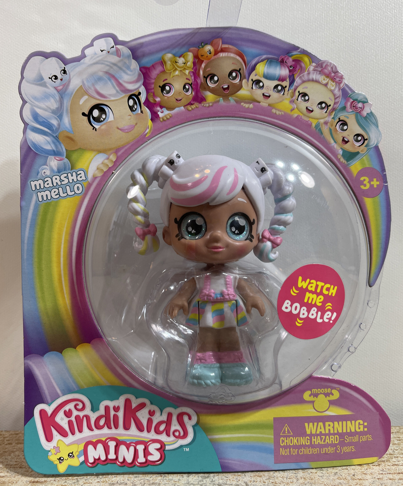 Kindi Kids Minis MARSHA MELLO 3" Doll Bobblehead NEW