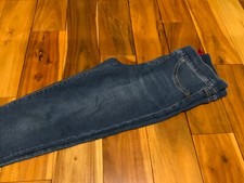 Auth 128 SPANX ANKLE SKINNY Distressed Blue pull-on Jeans Jeggings-Size Small