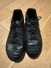 Nike Kids JR Legend 7 Club FG Soccer Cleats All Black AO2300-077 4.5 Kids