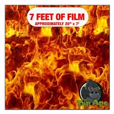 Hydrographic film Fists of Fire hydro dipping 7' x 20" hydro dip