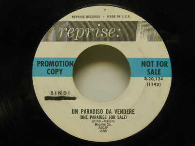 Umberto Bindi: Un Paradiso Da Vendere / Il Nostro Concerto, 45 RPM. VG+ (BL) 
