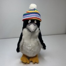 1982 Penguin Sea World Mascot Plush Stuffed Pete Penguin Rainbow Hat R. Dakin