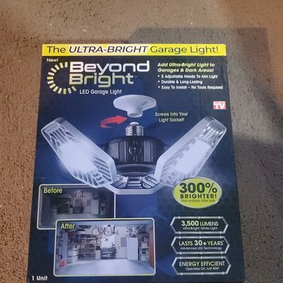 BEYOND BRIGHT 16'' Single 7500 Lumens 3 Panel LED Flush Mount Light, SUPER BRIGHT