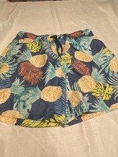 George Men's Swim Trunks Size M 32-34 Pineapple Design