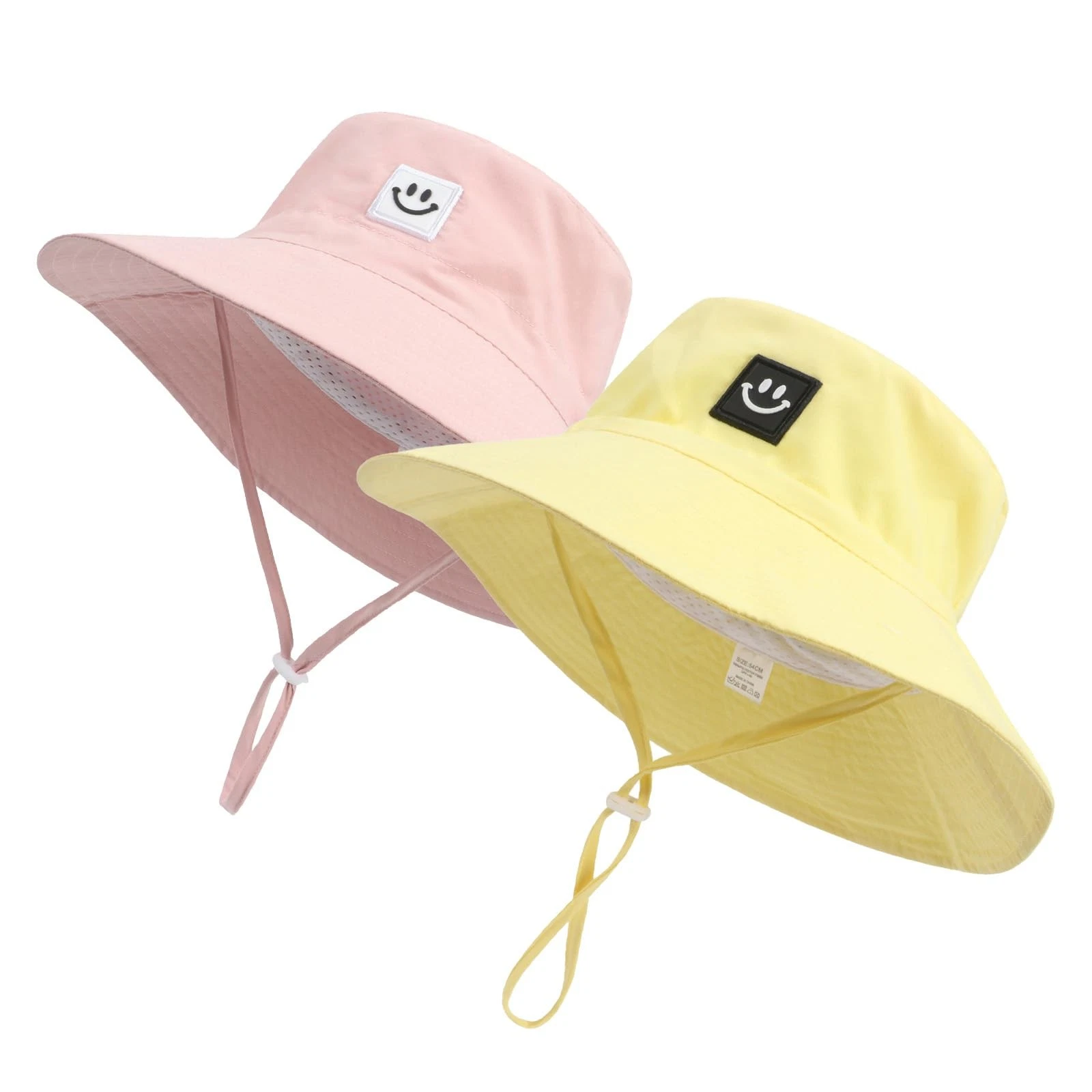 Baby Bucket Hat UPF 50+ Sun Hat with Smile Face Adjustable Chin Strap Lightwe...
Opens in a new wind
