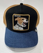 Goorin Bros Savage Dawg Denim Trucker Hat - New With Tag