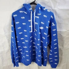 Nike Hoodie Men's XL Blue F Club Script Elite AOP Sweatshirt Pullover DC8090-480