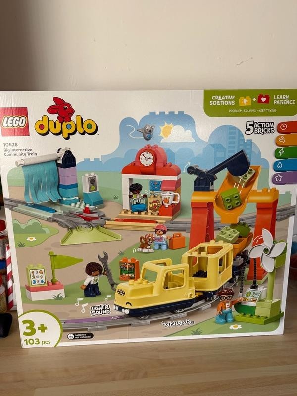 LEGO Duplo Town Big Interactive Community Train Set 10428, 103 Pieces