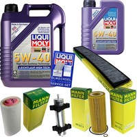 Mann Inspektionspaket 6L Liqui Moly 5W-40 FüR BMW 3Er Touring E46 320D 318D