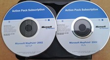 Microsoft MapPoint 2002 North America Full Version CD Set w/ License