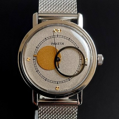 Raketa Copernic Vintage Men`s Watch Copernicus Kopernik Soviet Wristwatch USSR