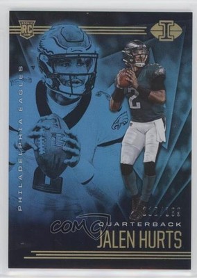 2020 Illusions Trophy Collection Light Blue /199 Jalen Hurts #11 Rookie RC t8t
