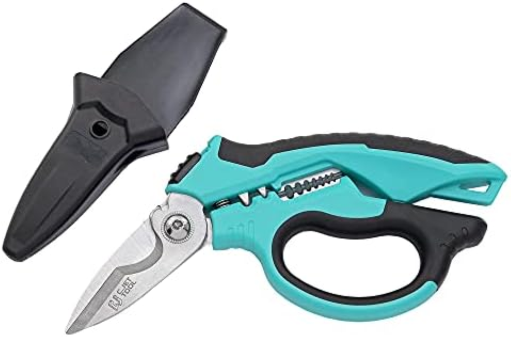 C.JET TOOL Forbici da elettricista ad angolo da 20,3 cm, in acciaio inox, resist