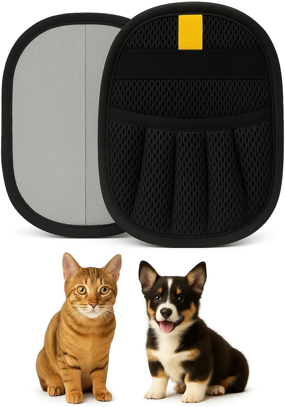 Guanti Professionali Grooming Cani e Gatti - Confezione 2 Pezzi - As