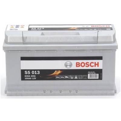 Autobatterie BOSCH S5013 12V 100Ah 830A B13 0 092 S50 130 Blei-Säure-Technologie