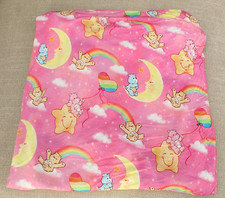 Birdie Bean CARE BEARS CRIB SHEET Pink Bamboo Classic Retro Vintage Print EEUC