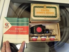 Vintage Singer Automatic Zigzagger 161102 W/Manual In Box Made In USA 1956