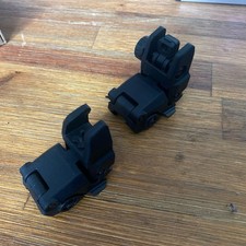 NEW Flip Up Sight New Generation Front  Rear Back Up Sight Set Black