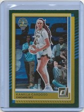 2025 Panini Donruss Green Shimmer Kamilla Cardoso WNBA #32 Chicago Sky