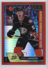 2016 O-Pee-Chee Platinum Marquee Rookies Red Prism 45/199 Jacob Larsson #169 3xv