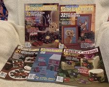 5 Pc Quick  Easy Plastic Canvas Magazines 25,26,27,29,30 Lot 12 - GUC