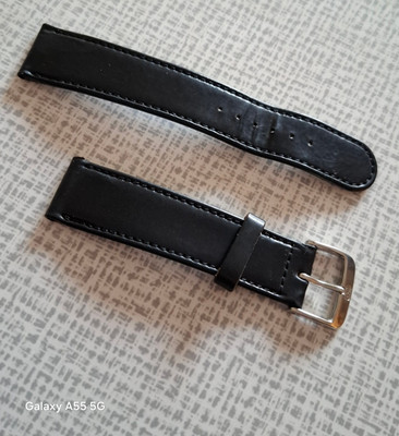 Nomos Glashütte, HORWEEN, Shell Cordovan Lederband, schwarz, 19 mm für die Metro