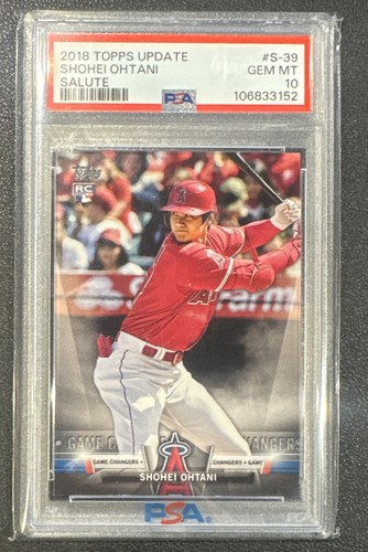 2018 Topps Update Shohei Ohtani RC Salute #S-39 PSA 10 GEM MINT Angels