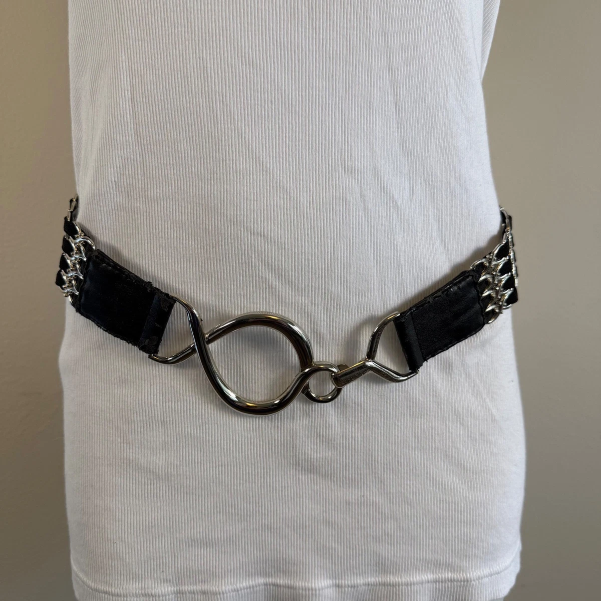 Silver Stretch Belts for Women for sale | eBay display picture 3