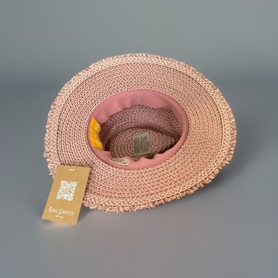 NEW Eric Javits Look Again Packable Blush Fedora Eric Javits Look Again Packable Blush Fedora NWT | eBay main image 3