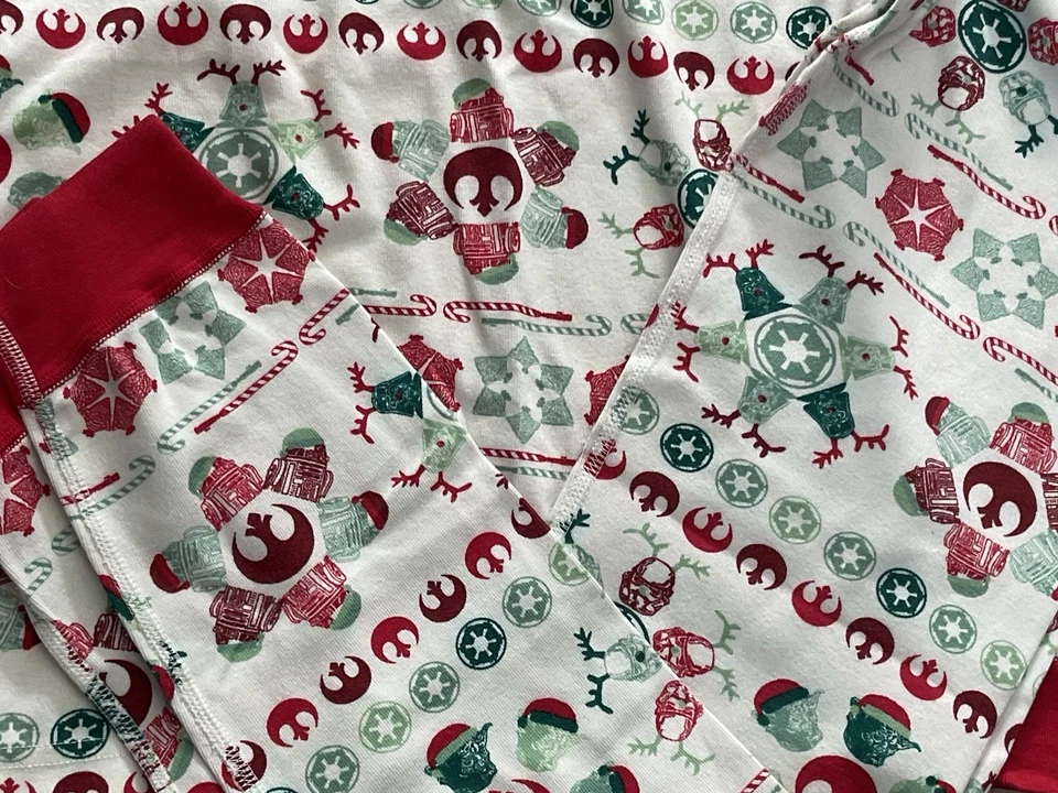 HANNA DIFFERENTSON Star Wars Navidad Orgánico Pijama Largo, Talla 160 (14) Foto 3 de 4