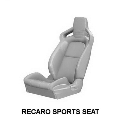 Paar Bucket Racing Recaro RC Modellauto 3D gedruckt Maßstab 1/4 - 1/25