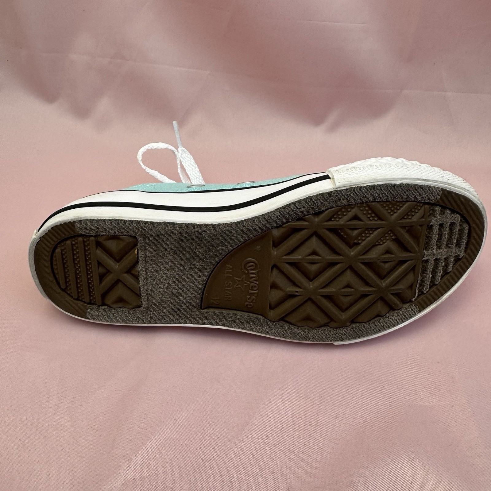 Converse Chuck Taylor Low Top Kids Sneakers Size 12 Light Blue Aqua thumbnail 8