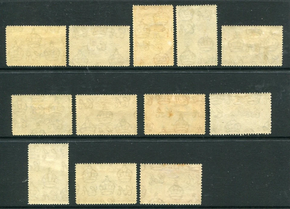 ST LUCIA 1936 KGV vistas MH conjunto de 10 chelines 12 estampillas Foto 2 de 2