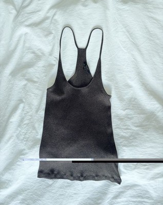 Massimo Dutti Damen Tank Top Gold Grün S Wie Neu